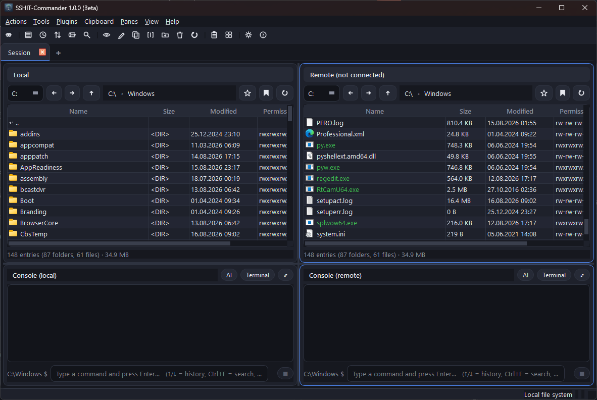 SSHIT-Commander-2 screenshot